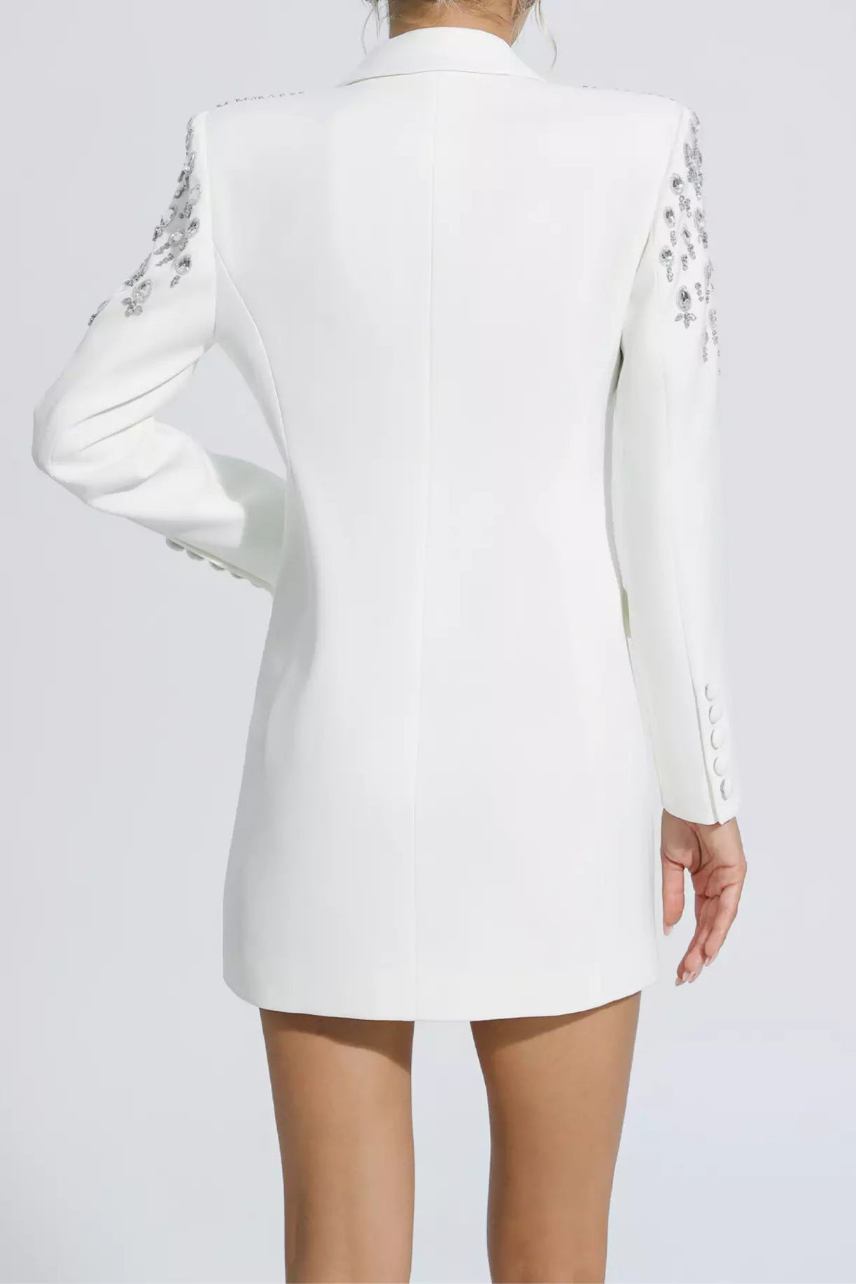 Merle Kristallverziertes Blazerkleid