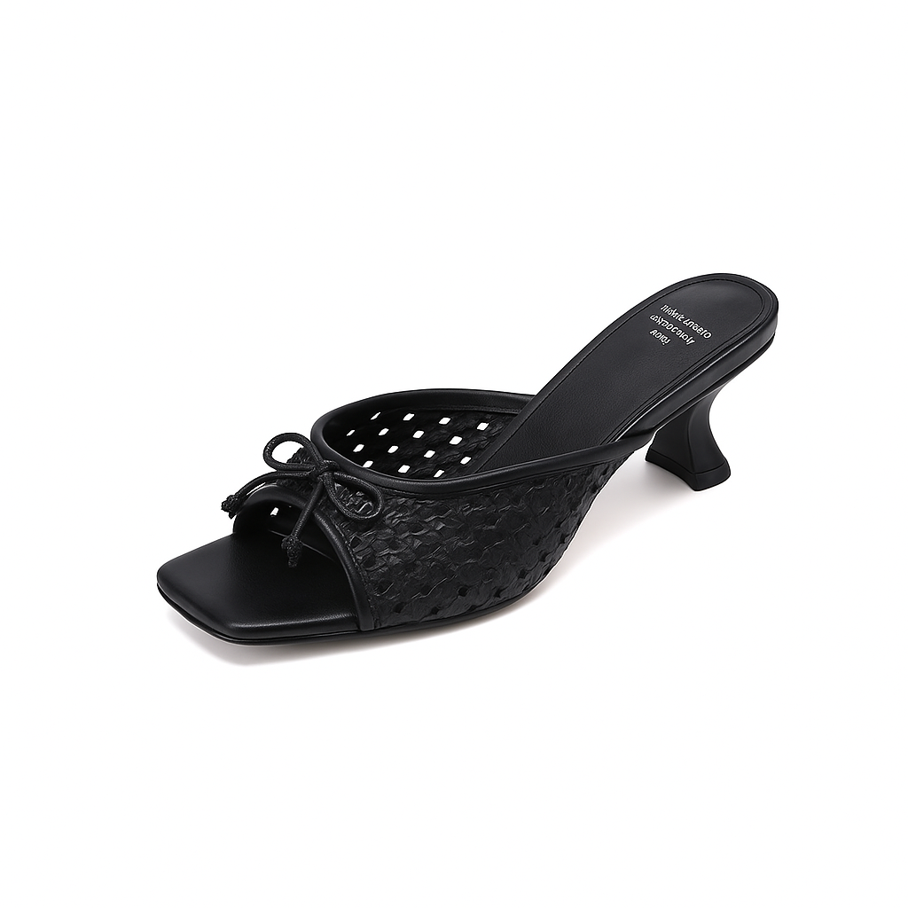 Brenda Bow Kitten Heels