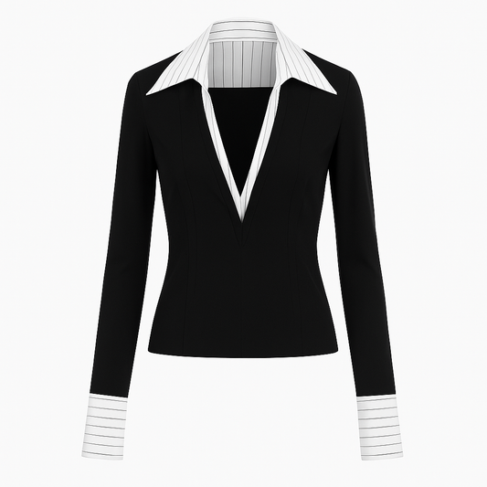 Myrna - Chemise colletée cintrée