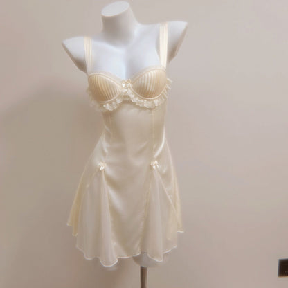Amelie Satin Vintage Slip Dress