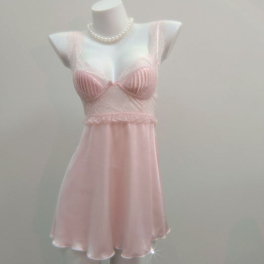 Charlotte Silk Lace Vintage Slip Dress