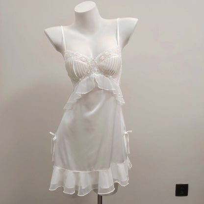 Robe Vintage à volants en dentelle Evelyn