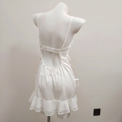 Robe Vintage à volants en dentelle Evelyn