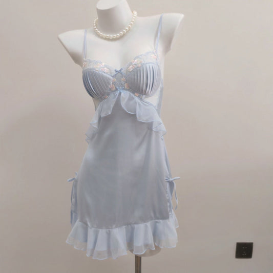 Robe Vintage à volants en dentelle Evelyn