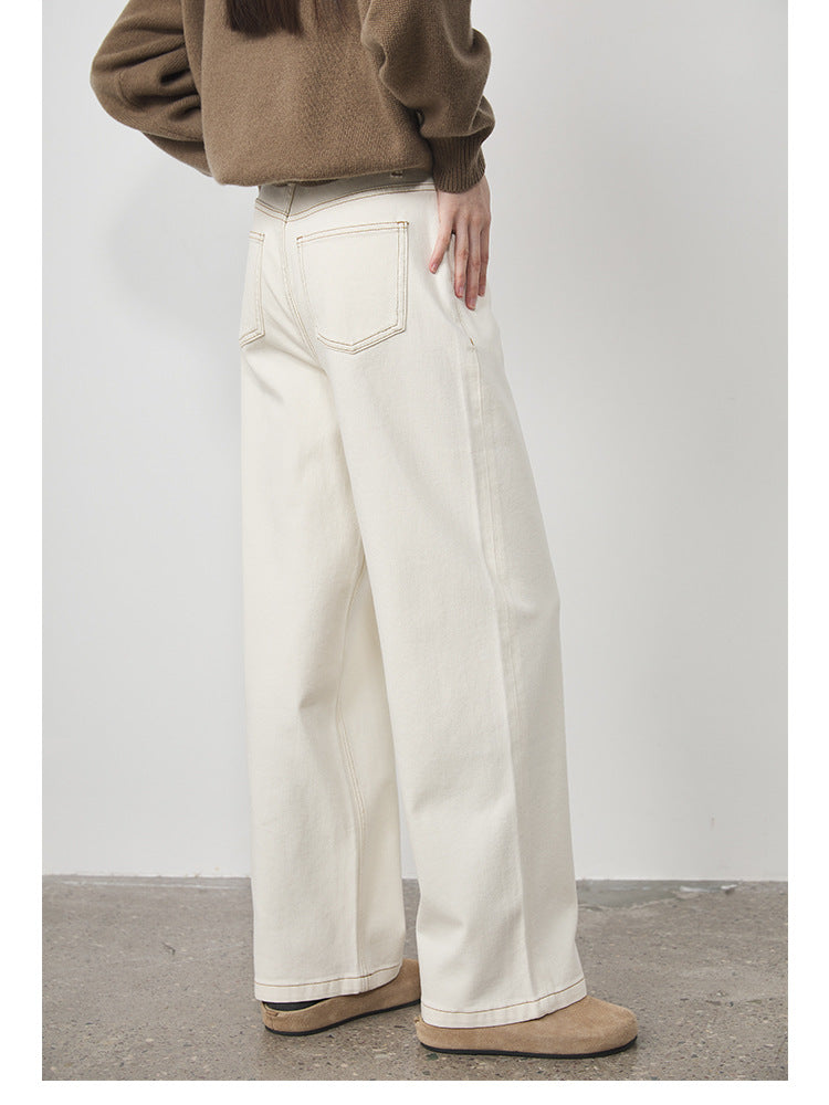 Miranda Wide-Leg Cotton Jeans
