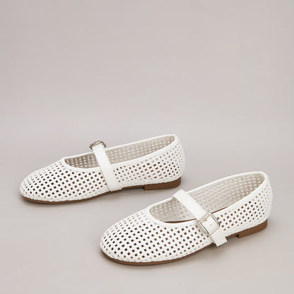 Gianna Woven Pattern Flats