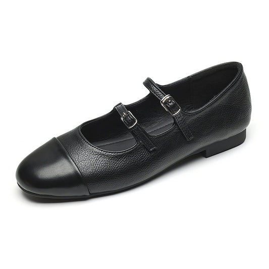 Chelly Double-Strap Mary Janes