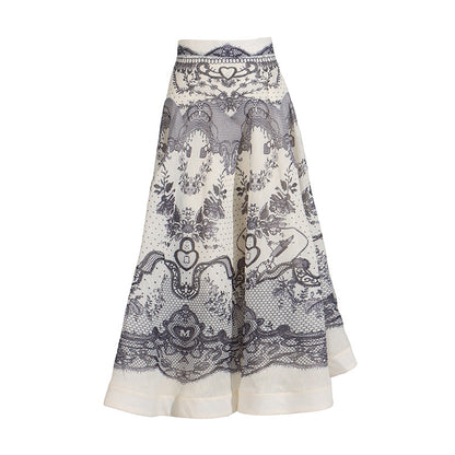 Rosalinde Midi jurk met gerimpelde mouwen