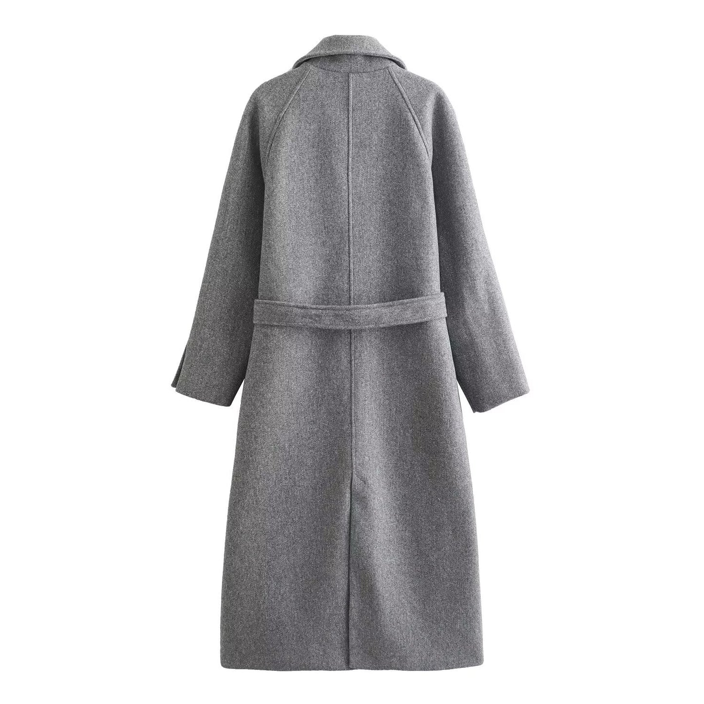 Evelina Long Belted Wool Blend Coat