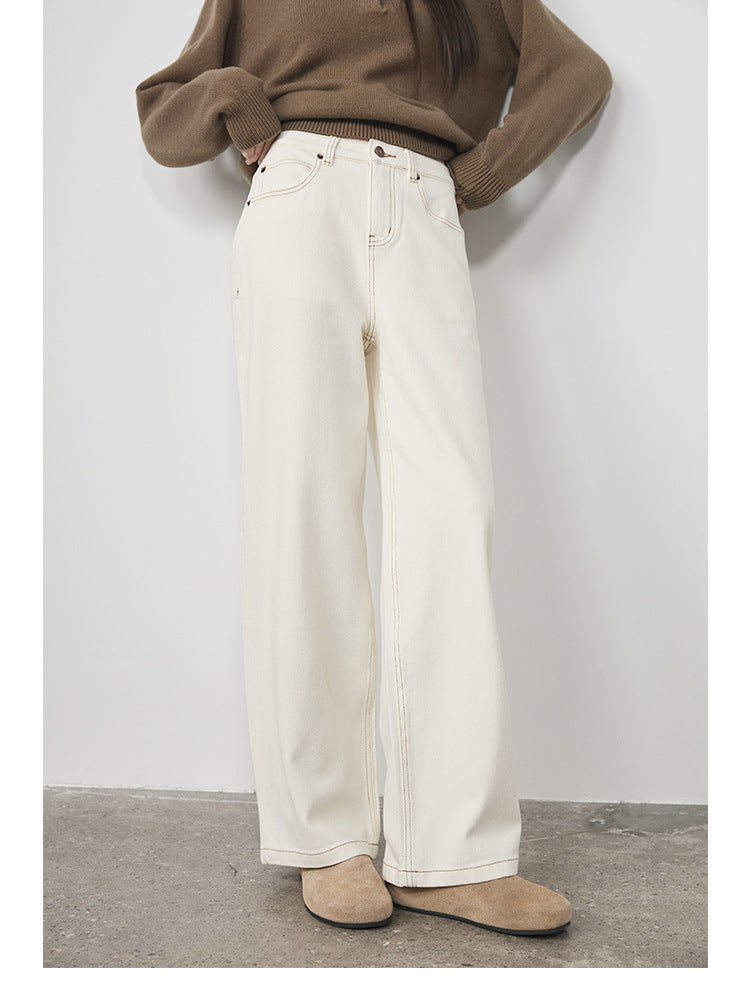 Miranda Wide-Leg Cotton Jeans