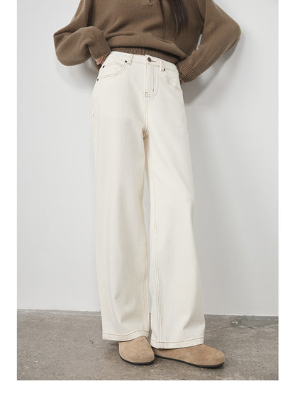 Miranda Wide-Leg Cotton Jeans