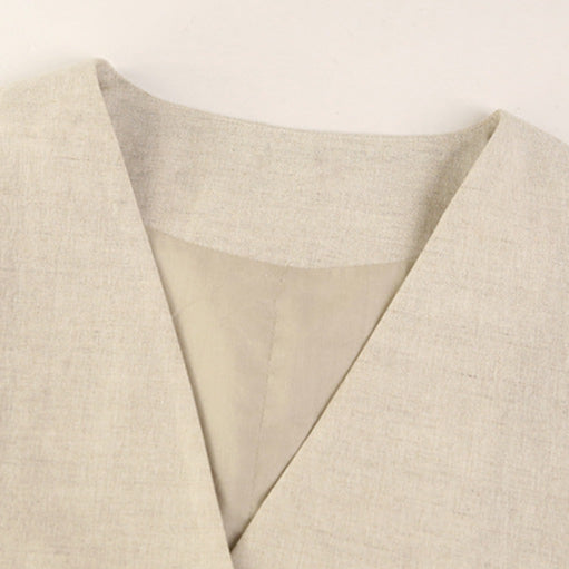 Gilet en lin boutonné Fiorella