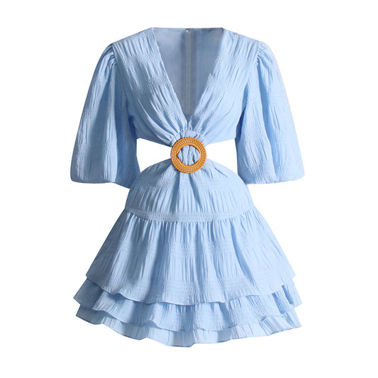 Chelsea Tiered Cutout Waist Dress