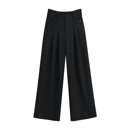 Pam Wide-Leg Pleated Pants