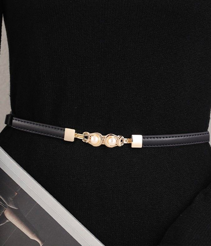 Ceinture en cuir mince Mia