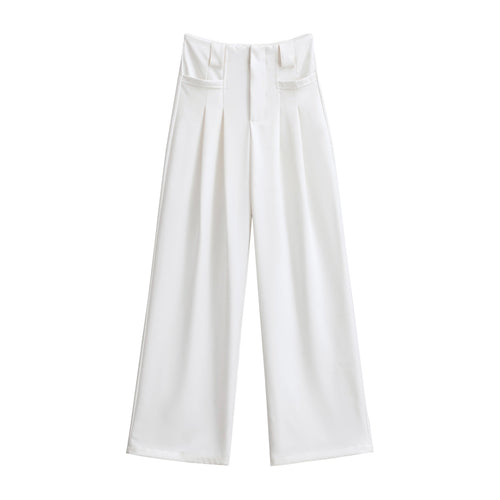 Pam Wide-Leg Pleated Pants