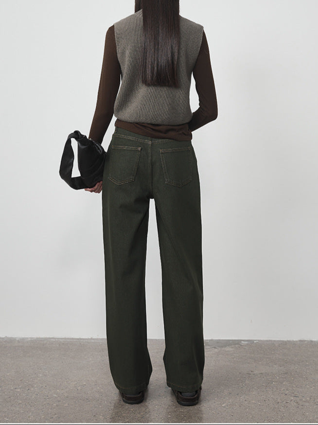 Miranda Wide-Leg Cotton Jeans