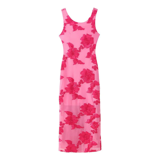 Robe longue en maille Layla