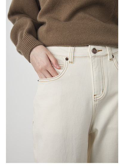 Miranda Wide-Leg Cotton Jeans