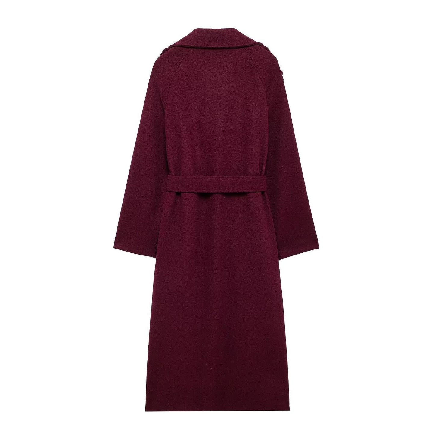 Elara Womens Burgundy Coat