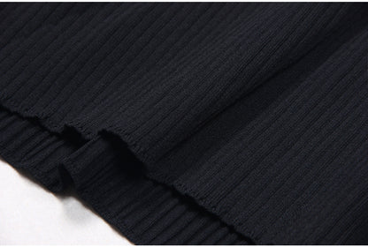 Rowena Geripptes Midikleid mit Rundhalsausschnitt