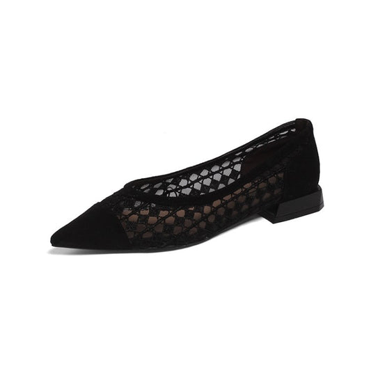 Roxy Pointed Toe Mesh Flats