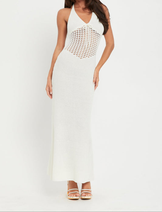 Malu - Robe de plage longue en crochet