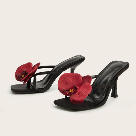 Kim Square Toe Orchid Heels