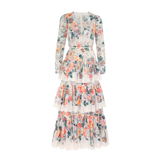 Bliss Floral Tiered Maxi Dress