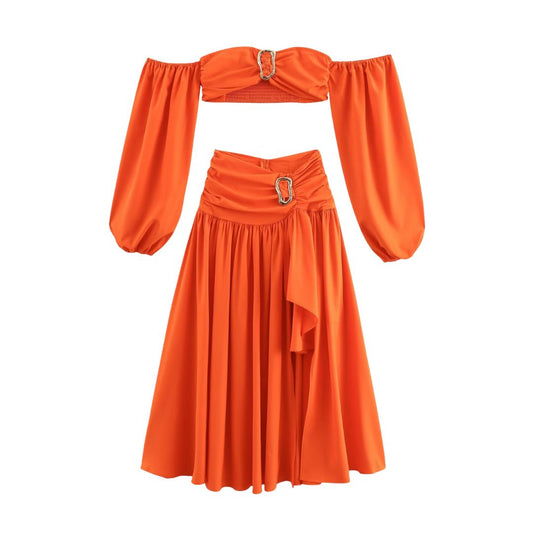 Kiki Off Shoulder Top & Maxi Skirt