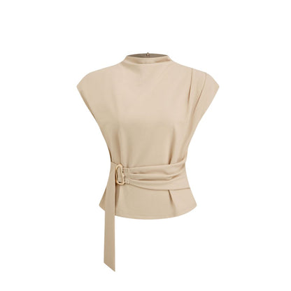Camille Mock-Neck Dressy Top