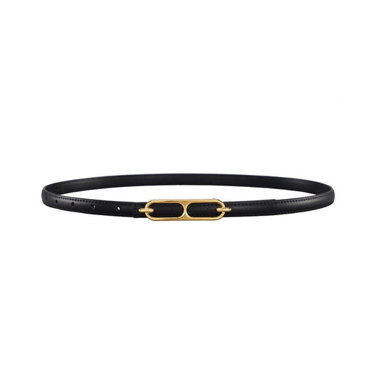 Ceinture en cuir skinny Tara