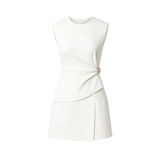Presley Asymmetric Draping Mini Dress