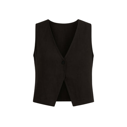 Gilet en lin boutonné Fiorella
